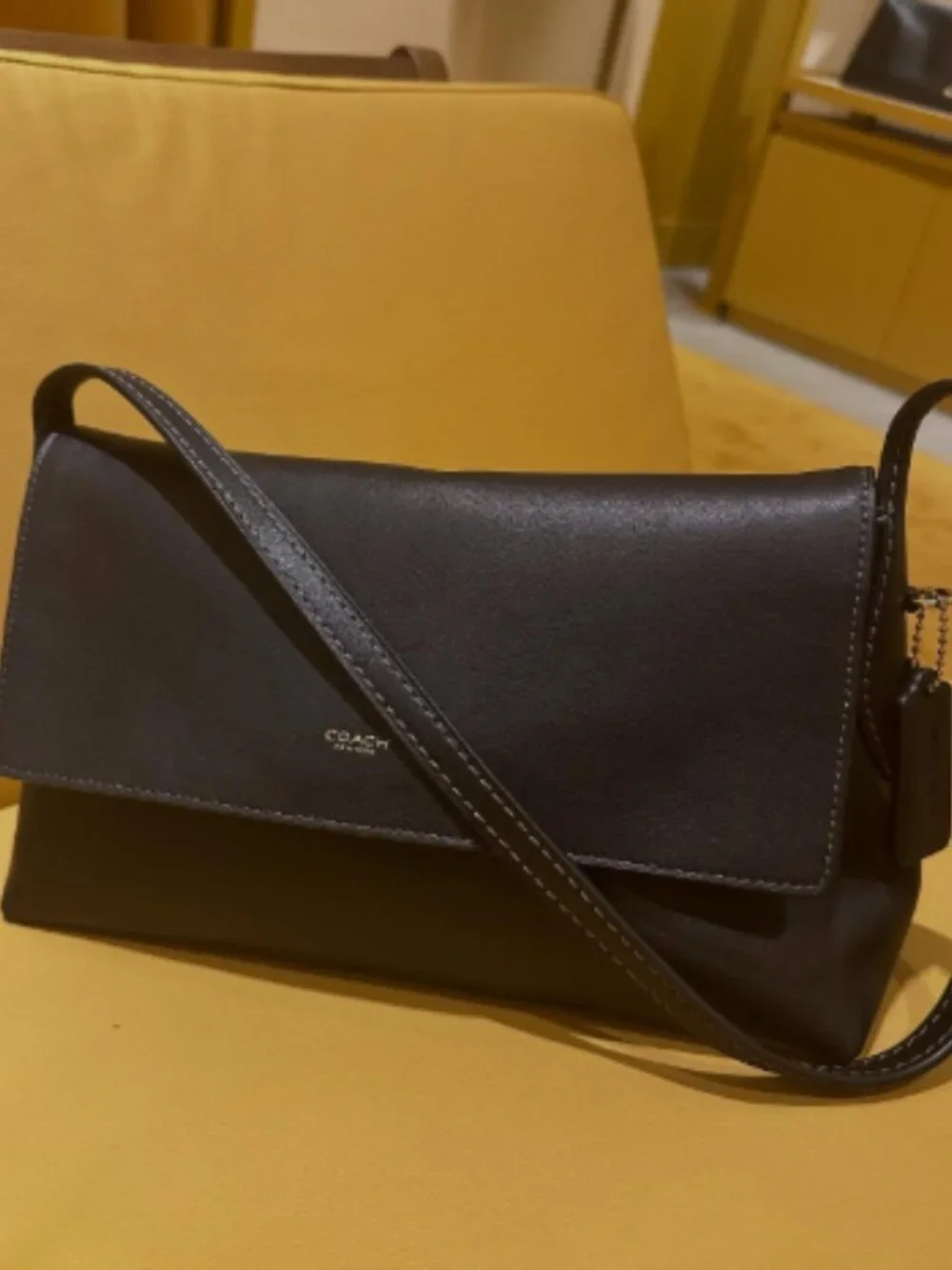 Black Shoulder Bag Minimalist Crossbody Purse
